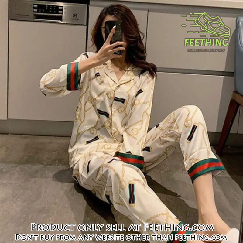 Trending luxury fashion gucci satin pajama set pjs1047 ft5918371